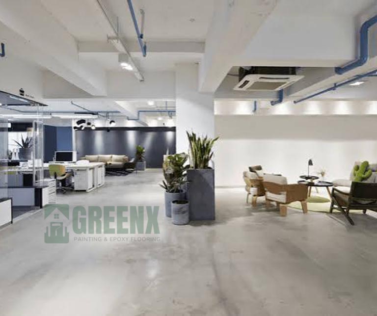 Office epoxy flooring