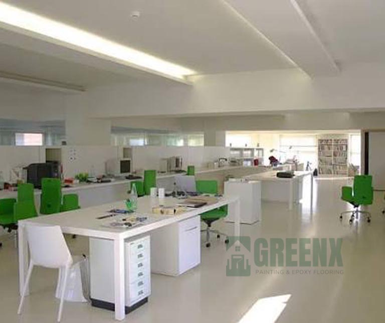 Office epoxy flooring