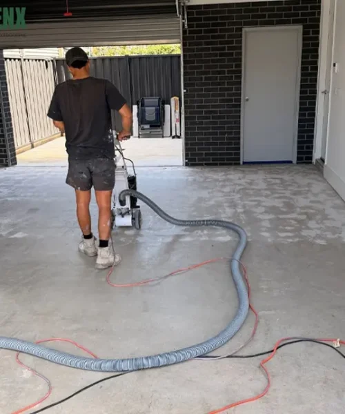 Concrete floor painting