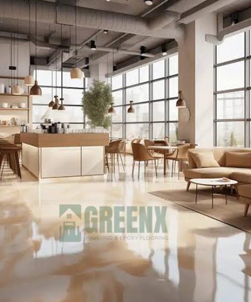Office epoxy flooring